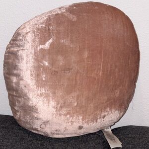 West Elm Blush Velvet Decorative Pillow